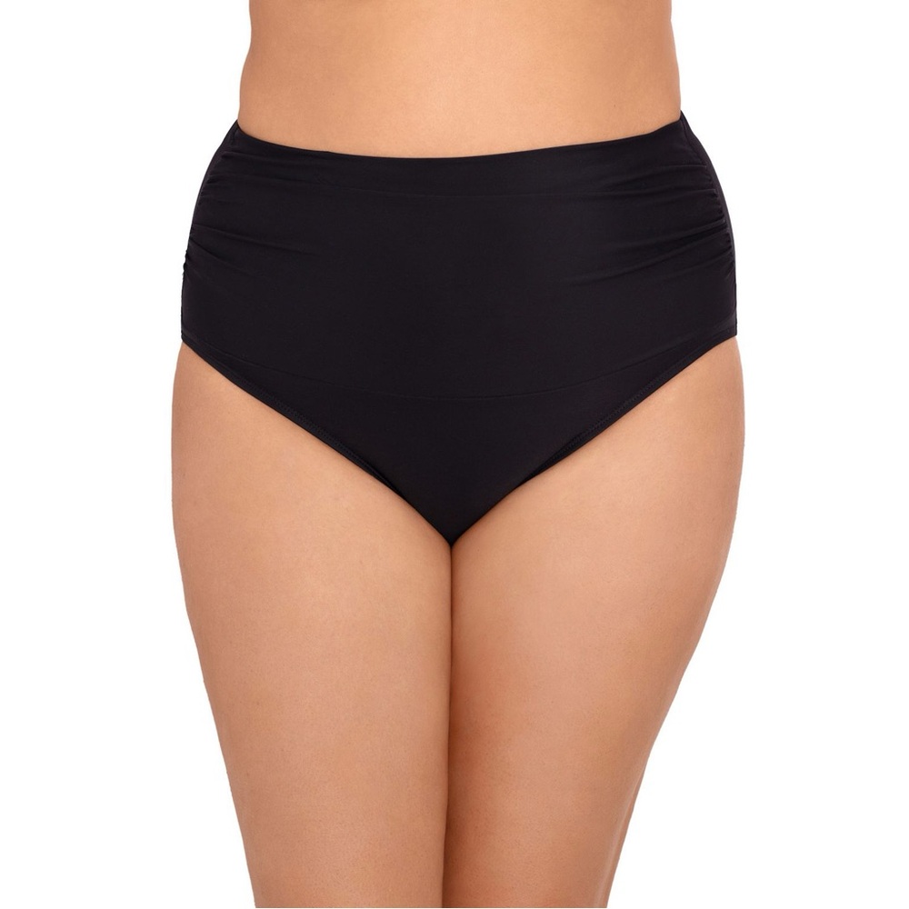 NEW Bal‎ Harbour Elegant Black High-Waisted Bikini Bottom